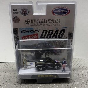 M2 Machines Black 1941 Willys Coupe Gasser Toy Car